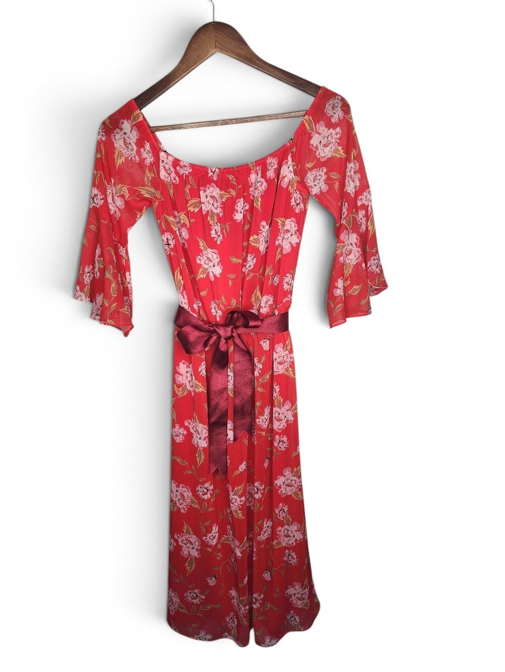 Lovers + Friends Elle Off The Shoulder Midi Dress Size S